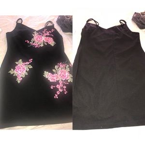Black floral dress